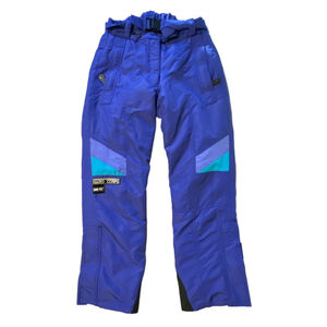 Women's Purple Ski Pants with Belt